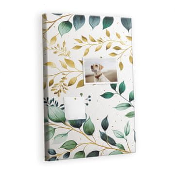 tulup.si Plošča iz plute Vzorec cvetov Kovinski zatiči