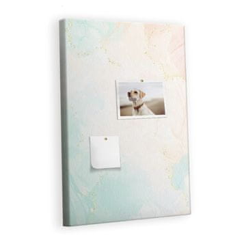 tulup.si Plošča iz plute Pastelna abstrakcija Kovinski zatiči