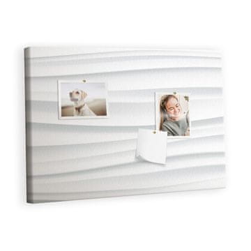 tulup.si Plošča iz plute Valovi teksture Kovinski zatiči