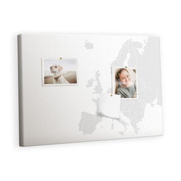 tulup.si Plošča iz plute Zemljevid evrope Lesene zatiči