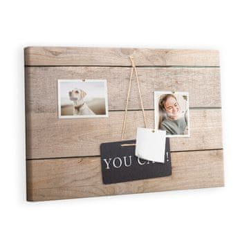 tulup.si Plošča iz plute Napis lahko! Kovinski zatiči