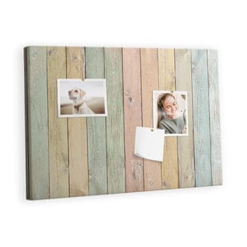 tulup.si Plošča iz plute Pisane deske Barvne zatiči