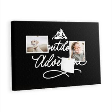 tulup.si Plošča iz plute Navdihujoči citat Lesene zatiči