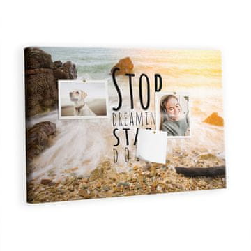 tulup.si Plošča iz plute Motivacijsko besedilo Barvne zatiči