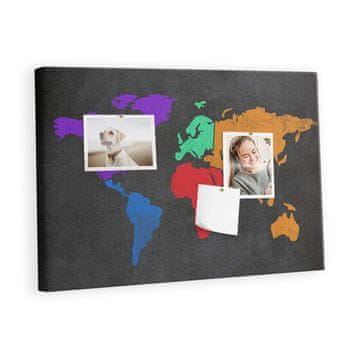 tulup.si Plošča iz plute Zemljevid svetnika Lesene zatiči