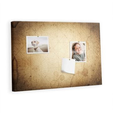 tulup.si Plošča iz plute Stari zemljevid Lesene zatiči