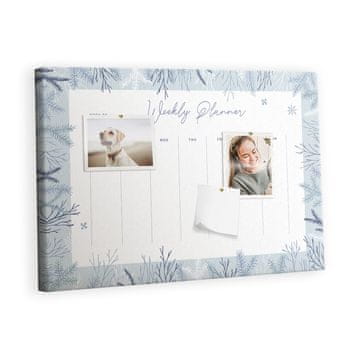 tulup.si Plošča iz plute Zimski načrtovalec Barvne zatiči