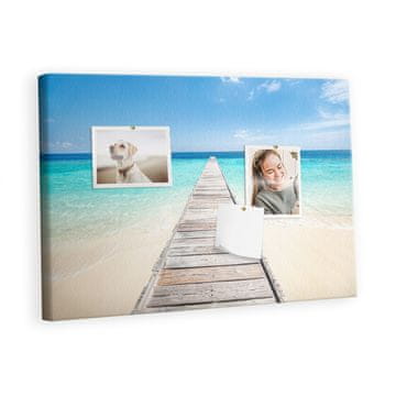 tulup.si Plošča iz plute Tropski otok Lesene zatiči