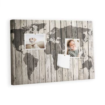 tulup.si Plutovinasta tabla Zemljevid lesa Barvne zatiči