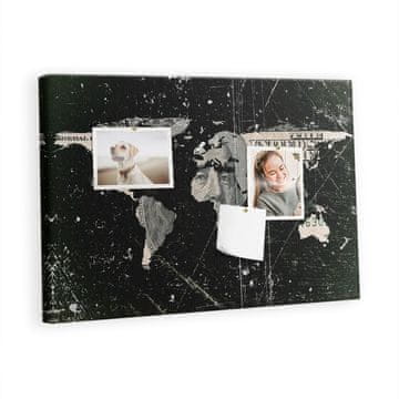 tulup.si Plutovinasta tabla Zemljevid dolarja Barvne zatiči