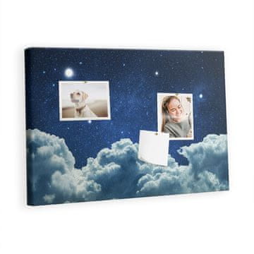 tulup.si Plutovinasta tabla Nočno nebo Barvne zatiči