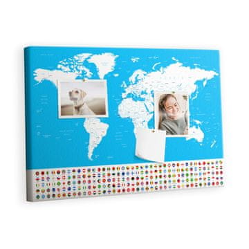 tulup.si Plutovinasta tabla Zemljevid konture Kovinski zatiči