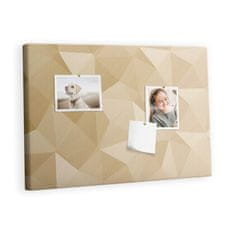 tulup.si Plošča iz plute Trikotni abstrakcija 60x40 cm Barvne zatiči