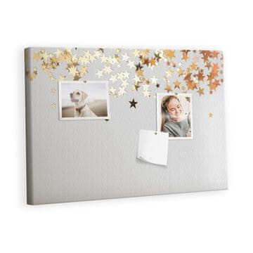 tulup.si Plošča iz plute Zvezde Lesene zatiči