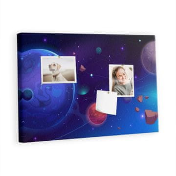 tulup.si Plošča iz plute Planeti galaxy Kovinski zatiči