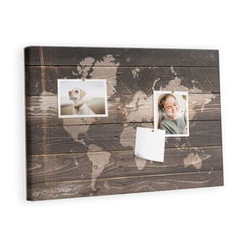 tulup.si Plošča iz plute Zemljevid lesa Lesene zatiči