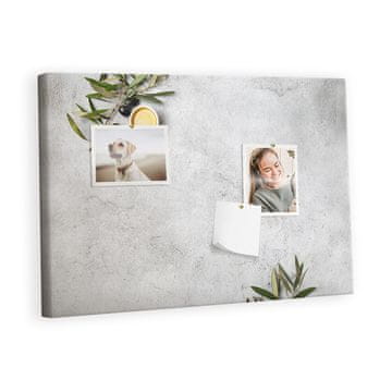 tulup.si Plošča iz plute Minimalistične oljke Kovinski zatiči