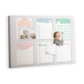 tulup.si Plošča iz plute Pisane opombe Lesene zatiči