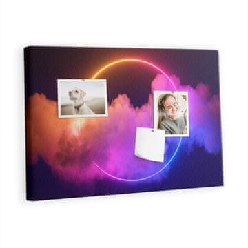 tulup.si Plutovinasta tabla 3d abstrakcija dima Lesene zatiči