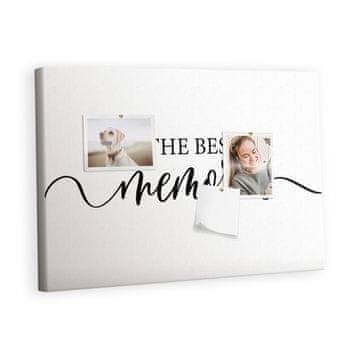 tulup.si Plošča iz plute Spomini na napis Barvne zatiči