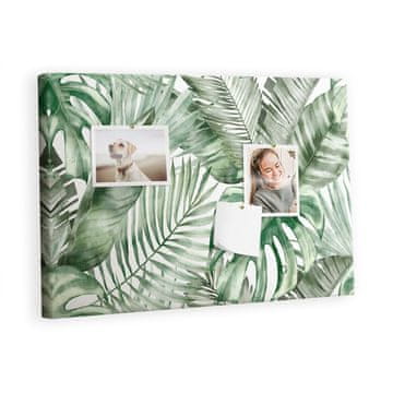 tulup.si Plošča iz plute Rastlinske liste Barvne zatiči