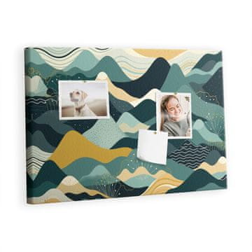 tulup.si Plošča iz plute Ilustrativne gore Barvne zatiči