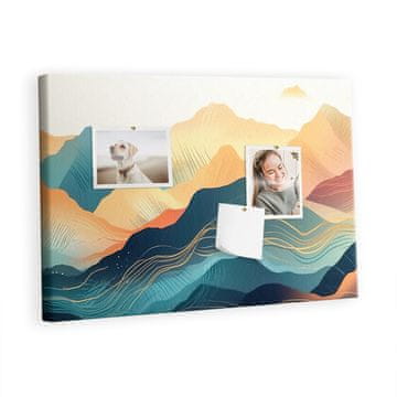 tulup.si Plošča iz plute Gorska pokrajina Kovinski zatiči