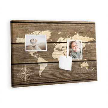 tulup.si Plošča iz plute Zemljevid Kovinski zatiči