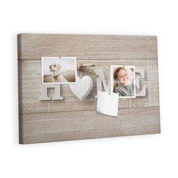 tulup.si Plošča iz plute Napis hiše Lesene zatiči