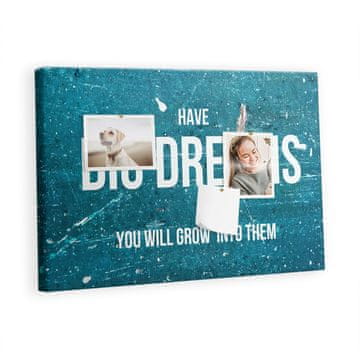 tulup.si Plošča iz plute Motivacijsko besedilo Barvne zatiči