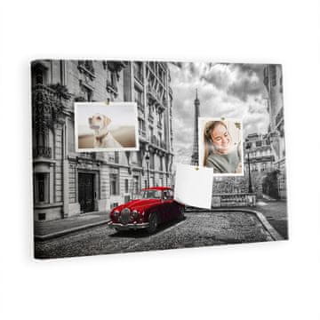 tulup.si Plošča iz plute Old car city Barvne zatiči