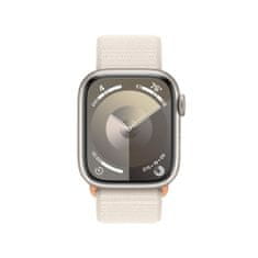 Apple Watch Series 9 pametna ura, 41 mm, aluminijasto ohišje, pašček Sport Loop, Starlight (MR8V3QH/A)