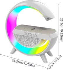 Andowl RGB Svetilka z Vgrajenim Bleutooth Zvočnikom / FM / MP3/ AUX