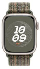 Apple Nike Sport Loop pašček, 41 mm, Sequoia/oranžen (MTL33ZM/A)