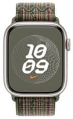 Apple Nike Sport Loop pašček, 45mm, Sequoia/oranžen (MTL63ZM/A)