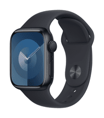 Apple Watch Series 9 pametna ura, 41 mm, GPS, športni pašček S/M, Midnight