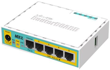 Mikrotik RouterBOARD RB750UPr2 hEX PoE lite 64 MB RAM, 650 MHz, 5x LAN,1x USB, PoE incl. L4