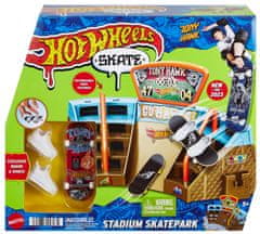 Hot Wheels komplet za igranje v skateparku s prstnimi ploščicami - Stadion (HGT91)
