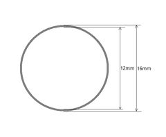 UDD PVC Cev / 1 meter = 3.40€ / 16mm zunanji polmer / 12mm notranji polmer