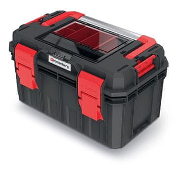 Kistenberg Plastični kovček, škatla za orodje X-BLOCK SOLID TOOLBOX ALU LOG KXSA4530F