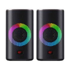 Havit Računalniški zvočniki 2.0 SK212 Bluetooth RGB