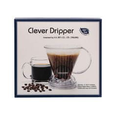 Clever Clever Dripper - Aparat za kavo L 500ml koral + 100 filtrov