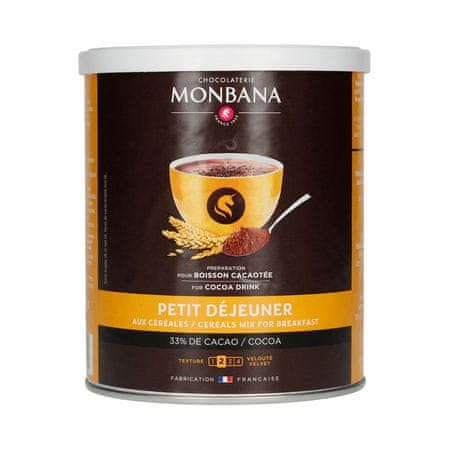 Monbana Monbana - Čokolada v prahu z žiti 33% kakava 500g