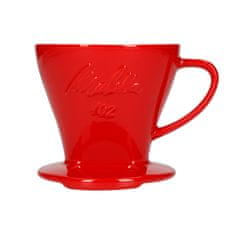 MELITTA Porcelanski kapljalnik za kavo Melitta 102 - Rdeča