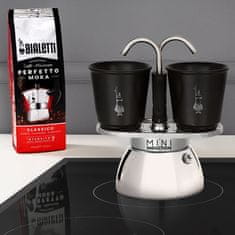 BIALETTI Bialetti - Set Mini Express Induction 2tz Black + 2 skodelici