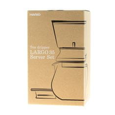 Hario Hario Largo 35 Tea Dripper Server Set - Naprava za kuhanje čaja z lončkom