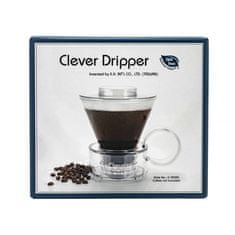 Clever Clever Dripper - Stekleni aparat za kuhanje kave 500 ml prozorno rjave barve