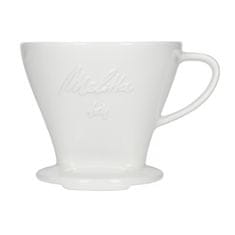 MELITTA Porcelanski kapljalnik za kavo Melitta 1x4 - Bela