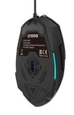 Crono CM647/črna/črna/modra Optični/žični USB
