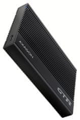 AXAGON Aluminijasta škatla z rebri za 2,5" SSD/HDD SATA / EE25-GTR / USB-C 3.2 Gen 2 / 60 cm kabla